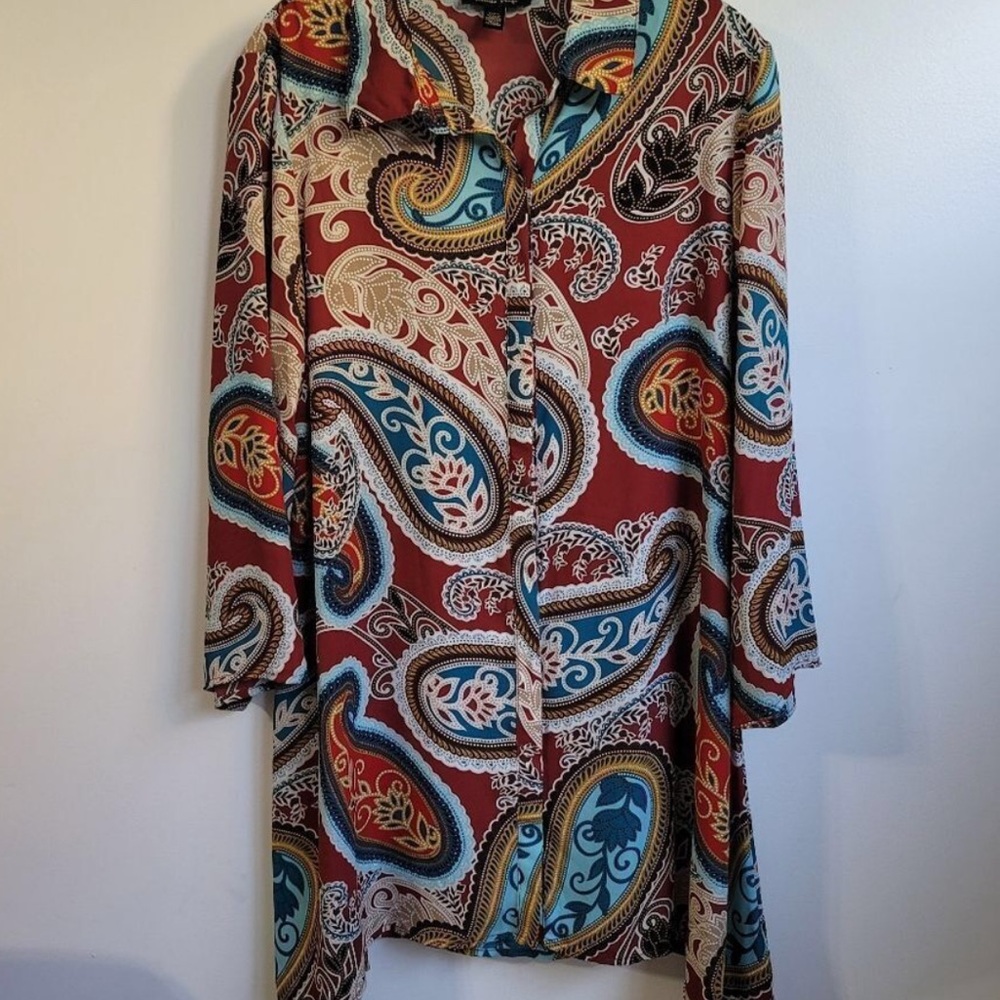 Paisley Print Women's Top